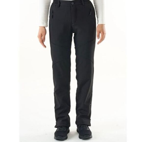 Northbound Gear Adventure Soft Shell Insulated Ski Snow Pants Black Size 8 Short - Picture 1 of 15